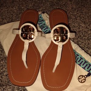 *SOLD* Tory Burch mini Miller metal square toe san